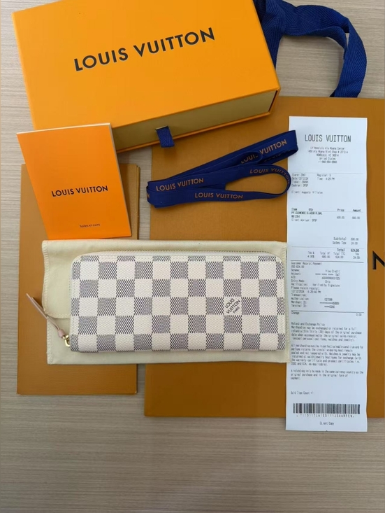 Louis Vuitton Handbags - Louis Vuitton Clemence Wallet Damier Azur
